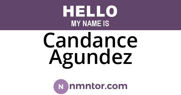 Candance Agundez