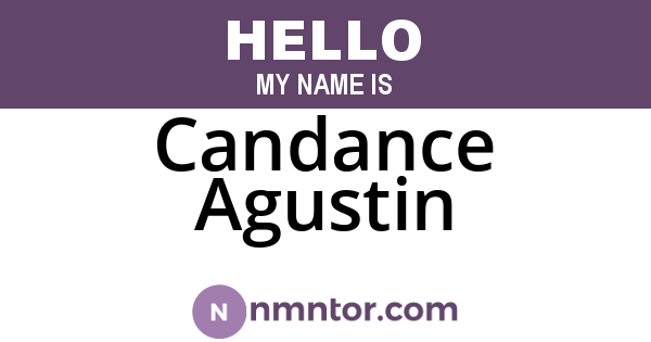 Candance Agustin