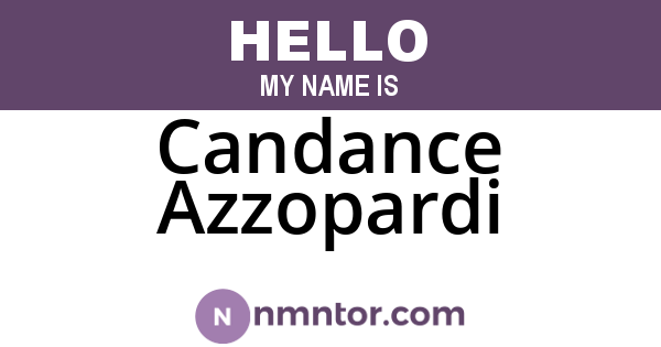 Candance Azzopardi
