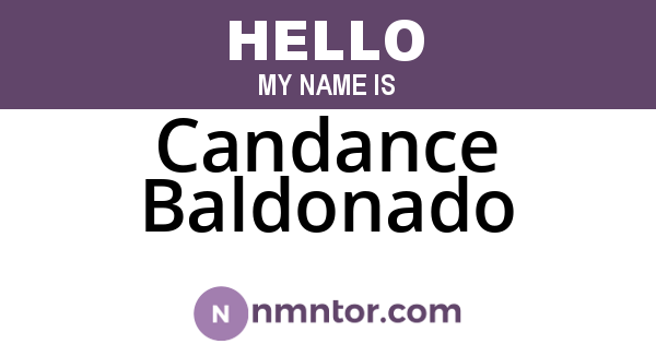 Candance Baldonado