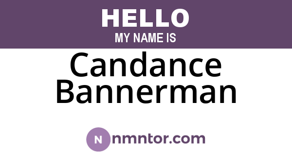 Candance Bannerman