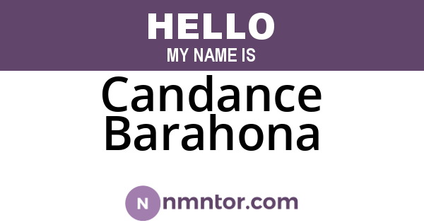Candance Barahona