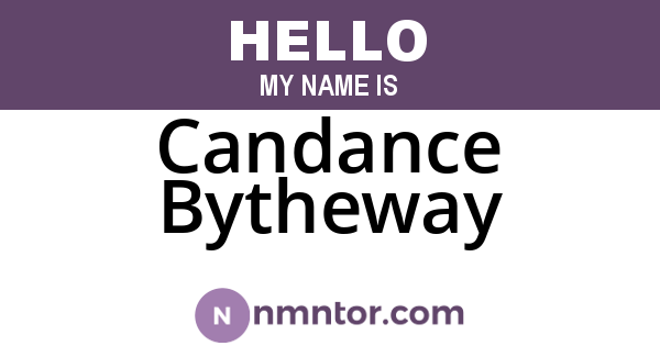 Candance Bytheway