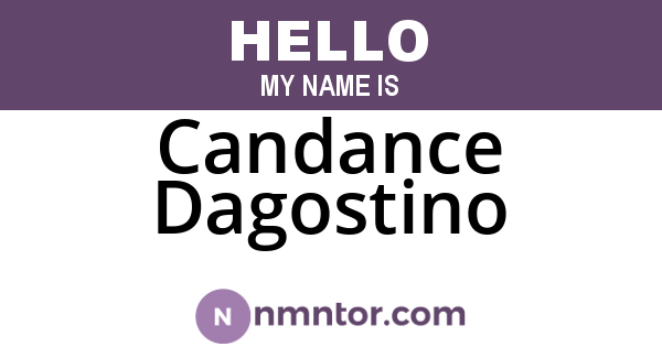 Candance Dagostino