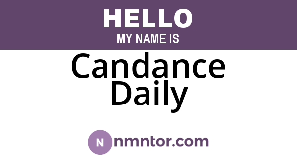 Candance Daily