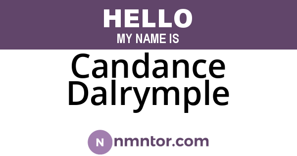 Candance Dalrymple