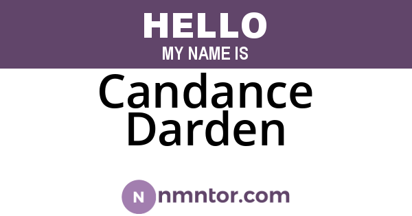 Candance Darden