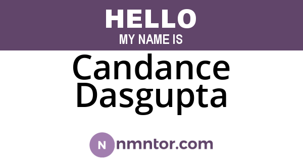 Candance Dasgupta