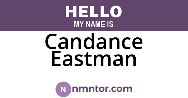 Candance Eastman
