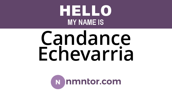 Candance Echevarria