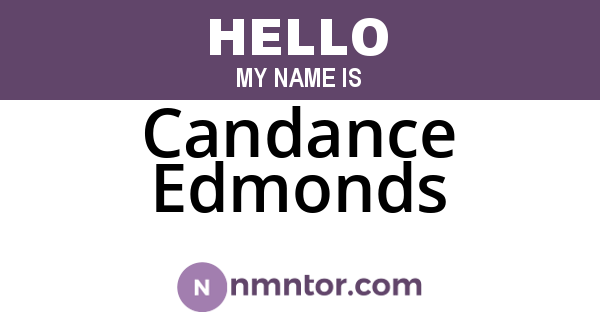 Candance Edmonds