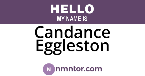 Candance Eggleston