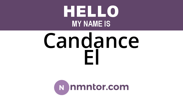 Candance El
