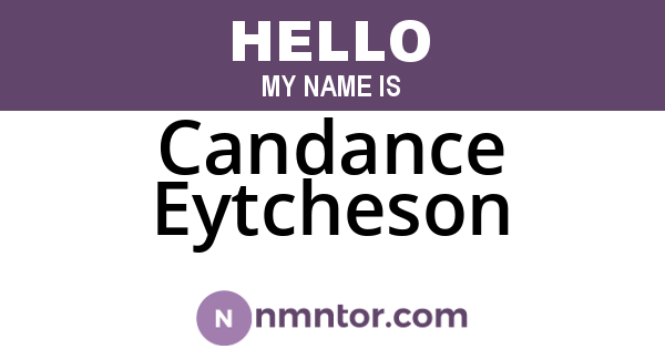 Candance Eytcheson