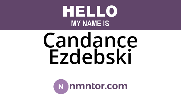 Candance Ezdebski