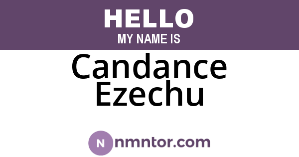 Candance Ezechu