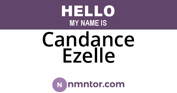 Candance Ezelle
