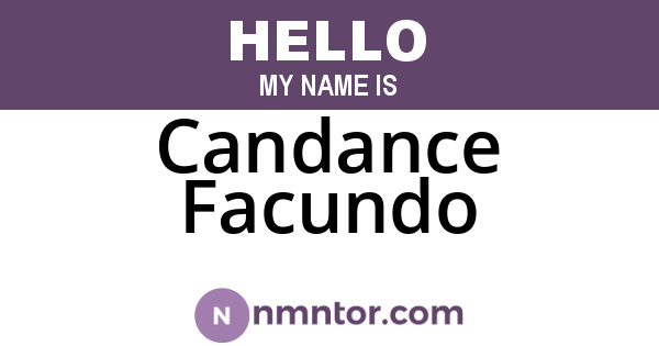 Candance Facundo