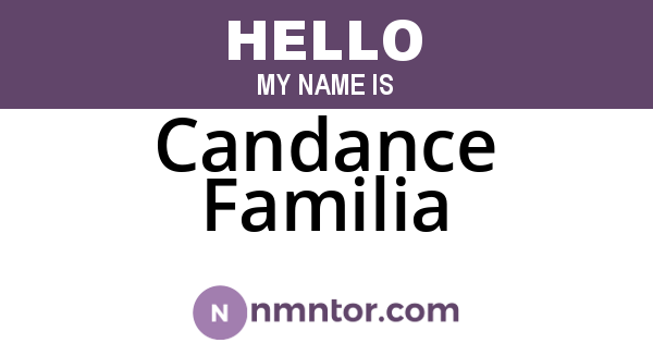 Candance Familia