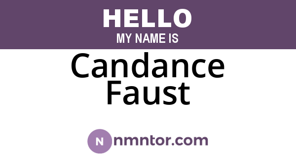 Candance Faust