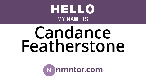 Candance Featherstone