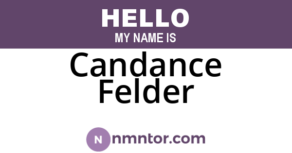 Candance Felder