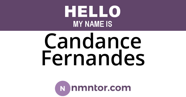 Candance Fernandes
