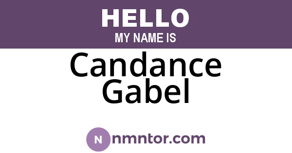 Candance Gabel
