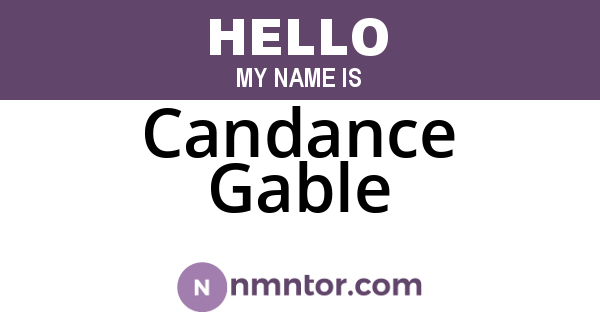 Candance Gable