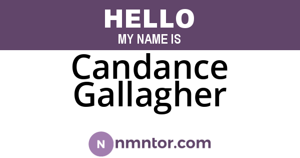 Candance Gallagher