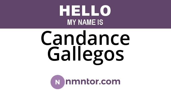 Candance Gallegos