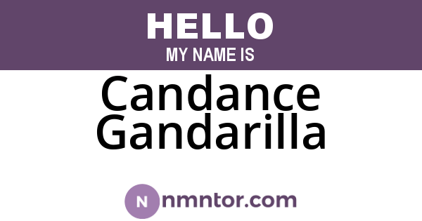 Candance Gandarilla