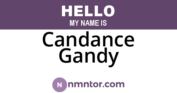 Candance Gandy