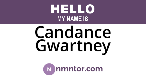 Candance Gwartney