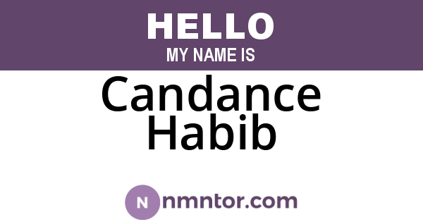 Candance Habib