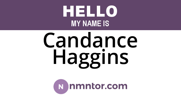 Candance Haggins