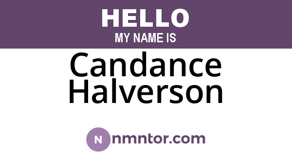 Candance Halverson
