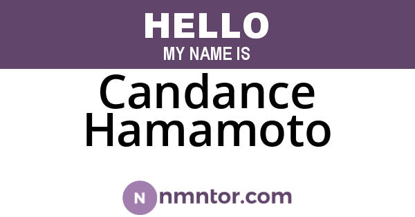 Candance Hamamoto