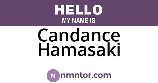 Candance Hamasaki