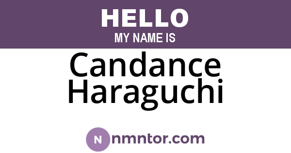 Candance Haraguchi