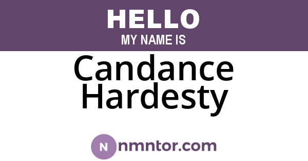 Candance Hardesty