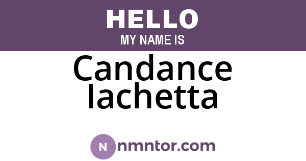 Candance Iachetta
