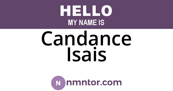 Candance Isais
