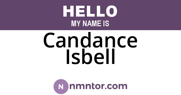 Candance Isbell