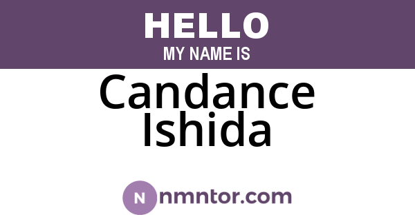 Candance Ishida