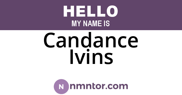 Candance Ivins