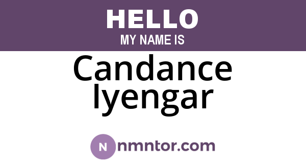 Candance Iyengar