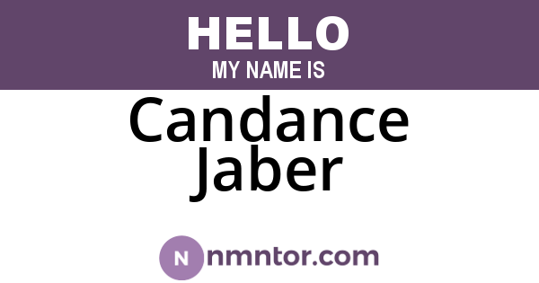 Candance Jaber