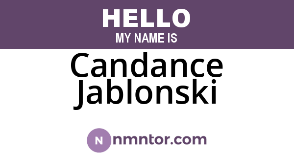 Candance Jablonski