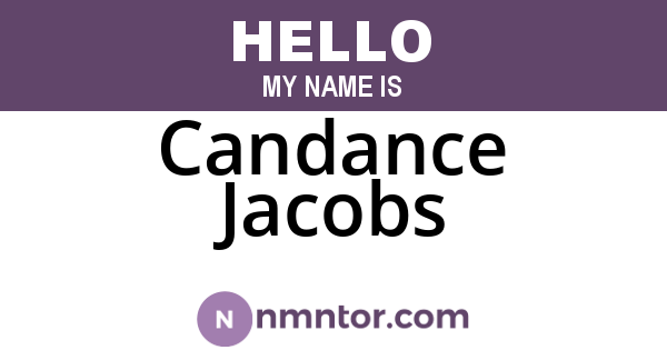 Candance Jacobs